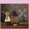 Modern Minimalist Dutch Windmill Resin Ornament For Home Office Shelf Decor