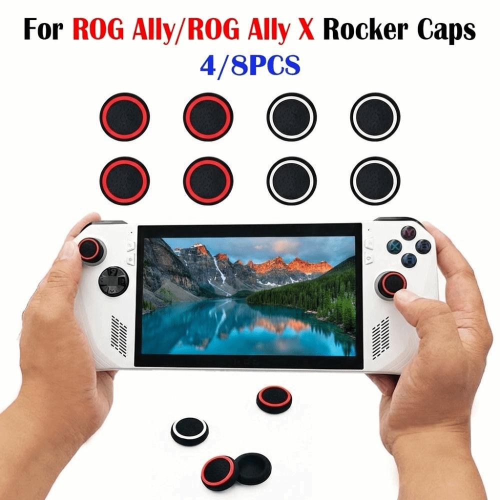 4/8PCS Anti Slip Rocker Caps Ergonomic Handheld Game Console Thumbstick Analog Grip for ROG Ally X