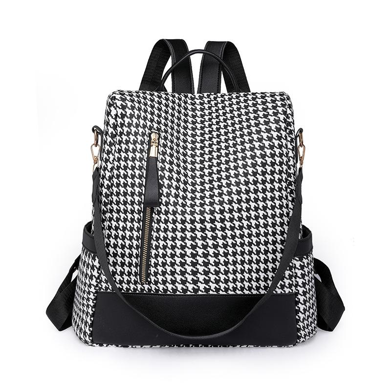 

Кожаный рюкзак Женский рюкзак большой вместимости Школьный рюкзак белый