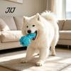 Mental Stimulation Dog Toys Mushroom Treat Dispenser Toy, Rubber Chew Anxiety Relief for Puppies Interactive Teeth Cleaning Toy Aggressive Chewers,