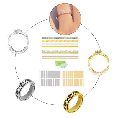 Set di 46 Pezzi Anelli Cuscinetti in Silicone Regolabili Regolatore di Taglia per una Presa Comoda e Migliorata Supporto in Silicone Regolabile