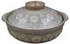 Water-repellent Ceramic Coated Earthenware Pot, Made In Japan, Mishima Pattern, Banko Ware, Uchiyama Pottery, Suitable for Gas Stoves and Microwaves,