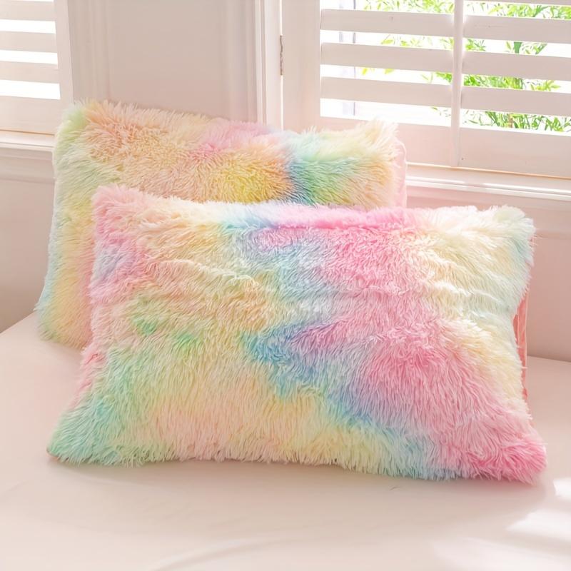 Set Copripiumino Peluche Tie Dye Y2K da 3 Pezzi ( 1 Copripiumino + 2 Federe), Set Biancheria da Letto Morbido e Caldo