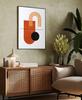 Boho Style Geometry Poster In Black Frame