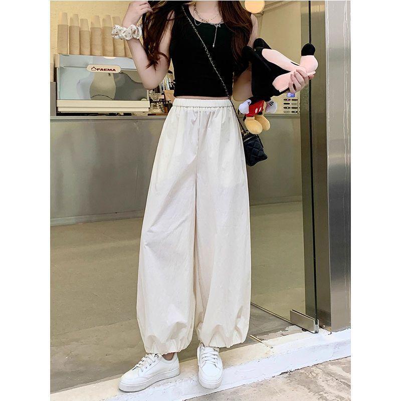 

Women s Petite Plus Size Quick-Drying Summer Harem Lantern Pants 3XL [140-160 lbs]