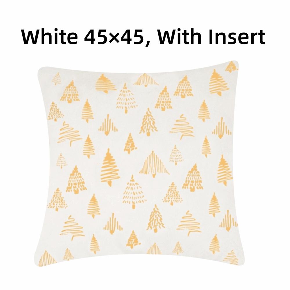 Nordic Golden Embroidery Pillow Cover Plush Throw Pillow Decorative Sofa Pillowcase  Party