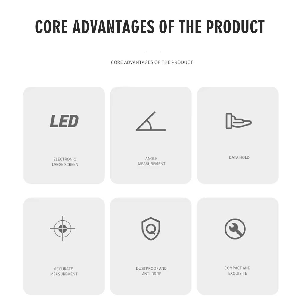 Gradient Measuring Digital Angle Dipmeter Level Meter Angle Gauge  Electronic Level Laser