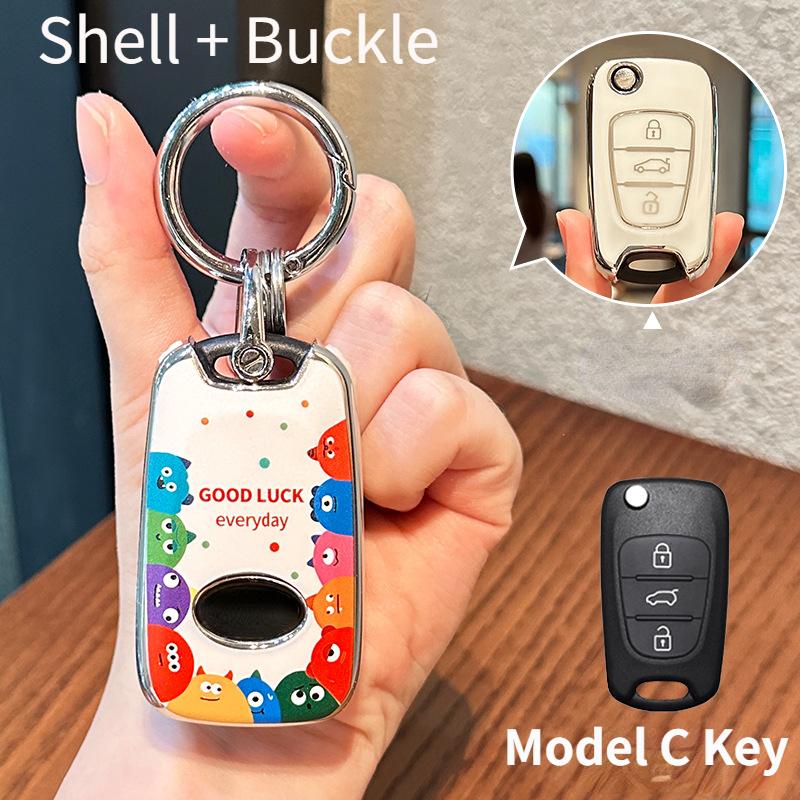 For Kia K3 Car Tpu Key Cover Sportage R K2/K5All New Kx3 Car Key Decoration Modification All-Inclusive Protection Case
