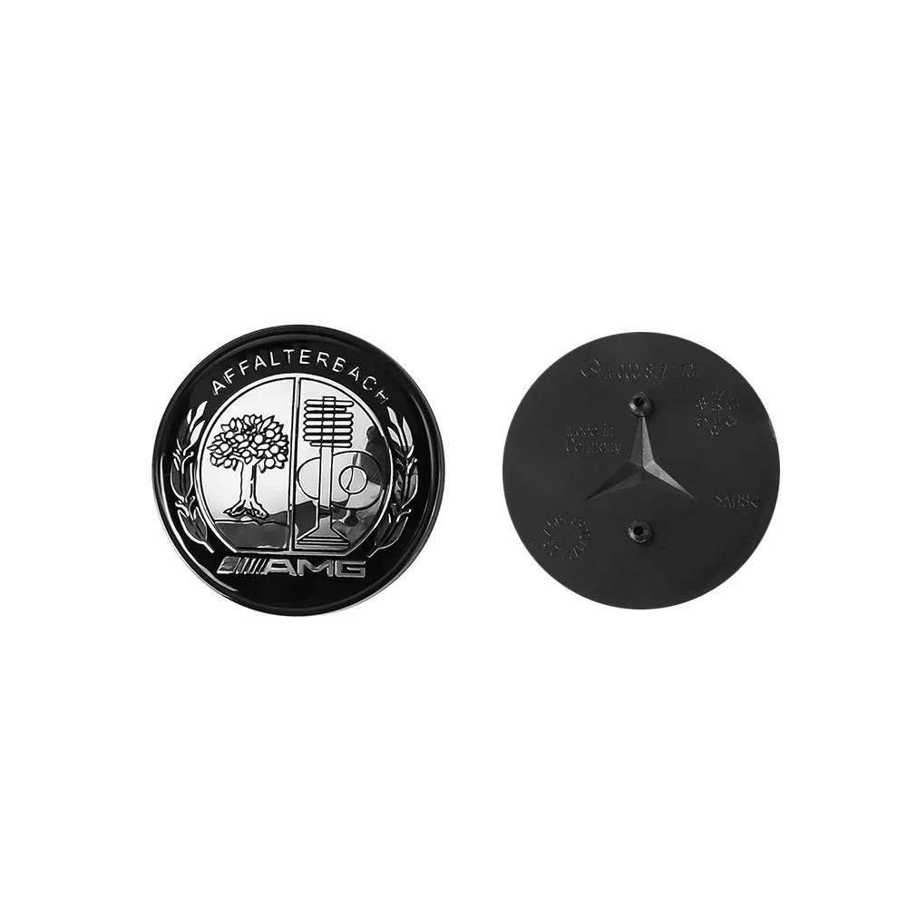 Autocollant de Voiture 57mm 3D ABS Autocollant Emblème Capot Avant de Voiture Accessoires de Décoration Auto Pour Mercedes Benz Classe W447 W204 W205 AMG CLA