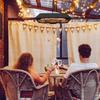 Infrared Heater 2000 Watt Radiant Heater with Remote Control 3 Heat Levels Protective Cover LED Display IP45 Heat Radiator Patio Heater Standing