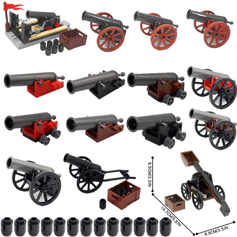Military Building Blocks Medieval Napoleon Wars Solider Castle Figures Gifts Toys Equipment Weapons Guns Cannons Mini Bricks MOC