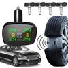 Tire Pressure Monitoring System Cigarette Lighter Tyre Temperature Monitor Wireless TPMS for Car Sedan SUV