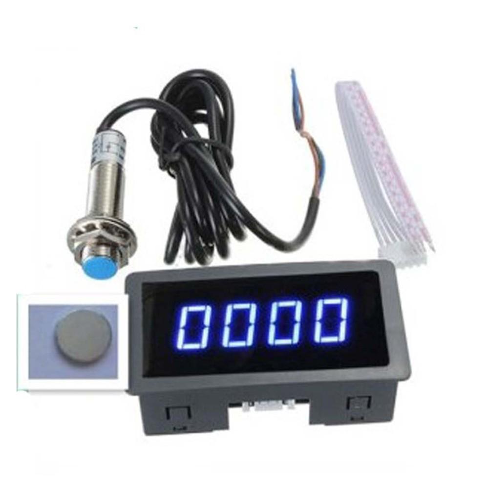 

Versatile Speed Detector 4 Digit RPM Speed Meter with Hall Proximity Sensor