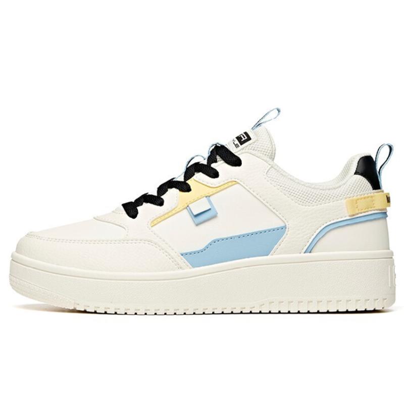 Anta Slip Resistant, Abrasion Resistant, Lightweight Low Top Skateboard Shoes Women's White Black Blue Sneakers 922358066-15