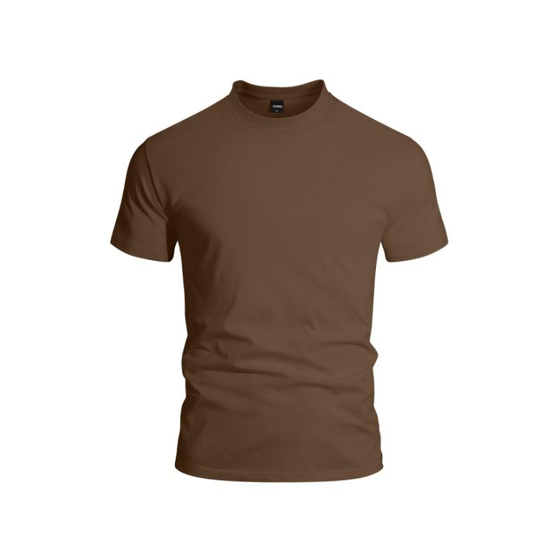 Men S Solid Crew Neck Short Sleeve T Shirt Sportswear Quick Dry