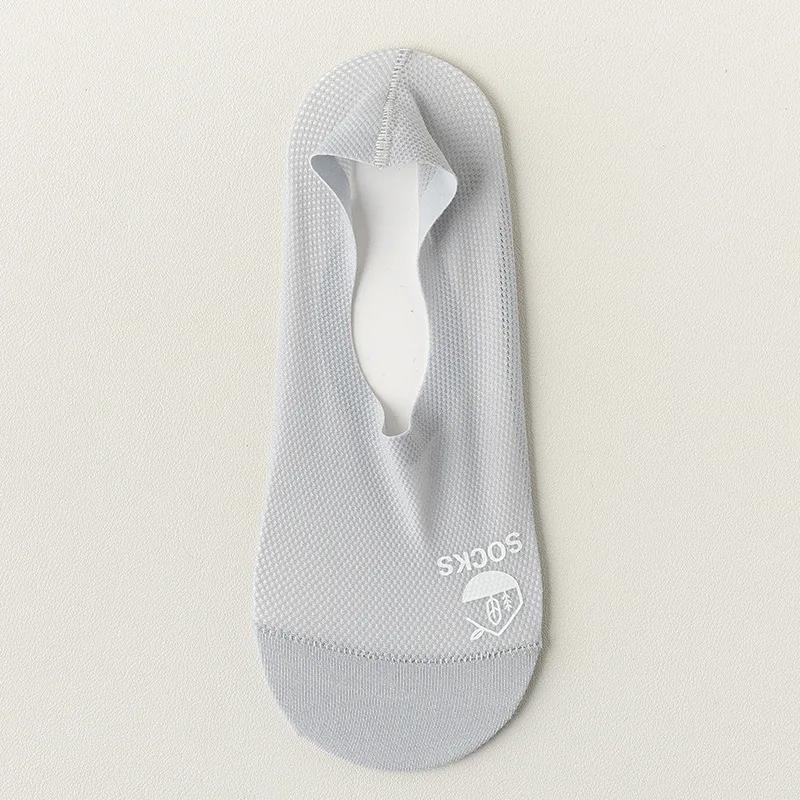 

Summer Breathable Sock Slippers Women Silicone Non-Slip Invisible No Show Socks Hollow Out Mesh Thin Low Cut Ankle Boat Socks EUR 34-39