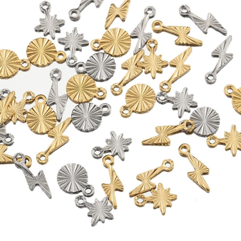 50 sztuk Mały Stalowy Wisiorek Odporny na Rdzę do Naszyjnika Bransoletki Elementy do Tworzenia Biżuterii Akcesoria