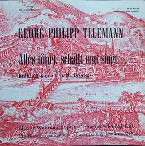 

LP Record GEORG PHILIPP TELEMANN HERRAD WEH Alles Tnet Schallt Und Singt Fr HKO91007 Da Camera Germany Classical Used