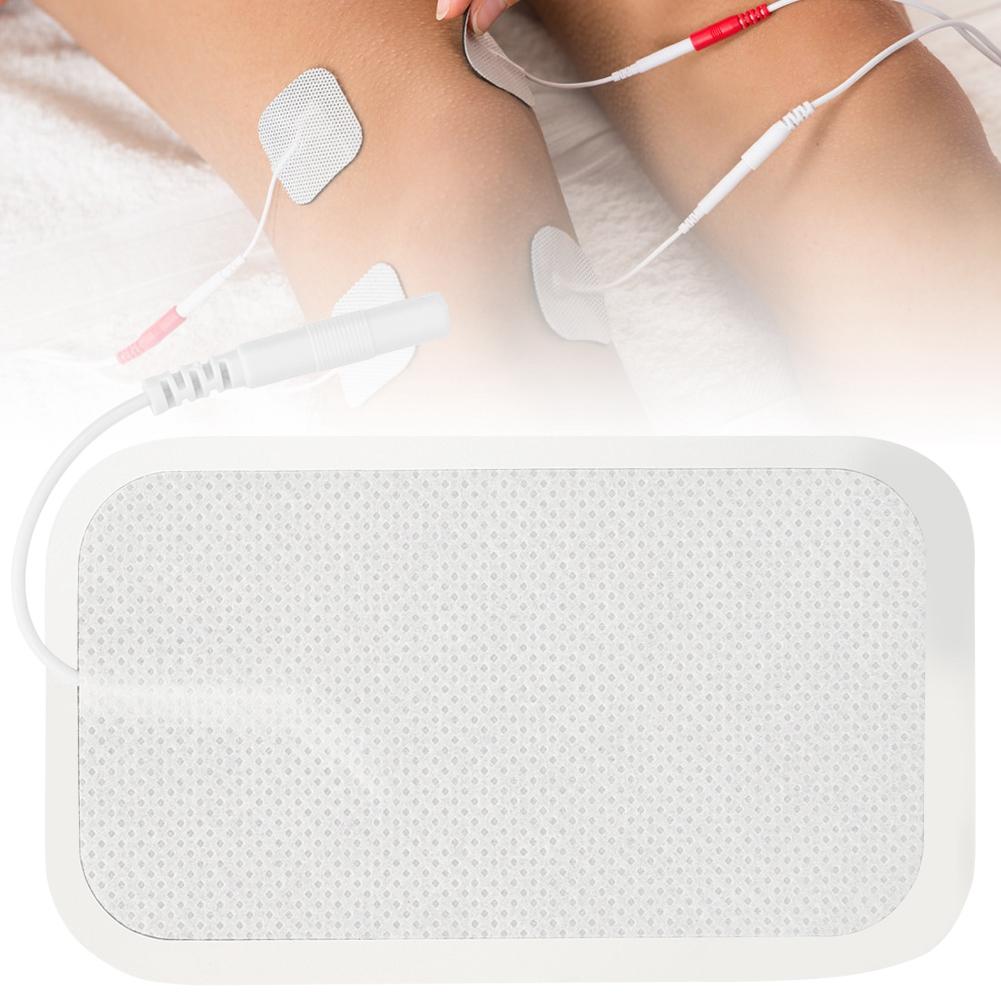 

20Pcs 5x9cm Rectus Abdominis Muscle 2.0 Holes Electrode Slice Non Woven Fabrics Silicone Contact Pin Physical Therapy Electrode Patches