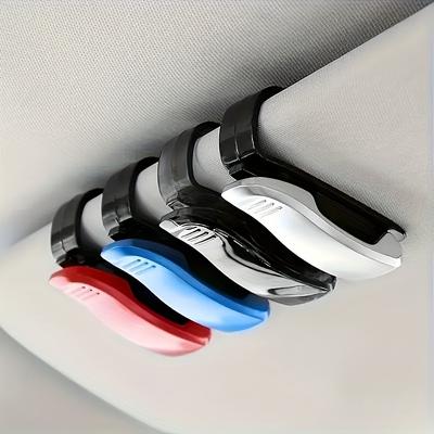 1 Stück ABS Multifunktionaler Brillenhalter-Clip, Auto Sonnenblenden-Organizer zur Aufbewahrung von Brillen und Karten, Fahrzeuginnenraumzubehör, Sonnenblende für Auto