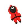 3D Squid Game Figures Mask Keychain Charms Accessories Round Six Cosplay Keychains for Ladies Women Men Kids Key Chain Toys Gift