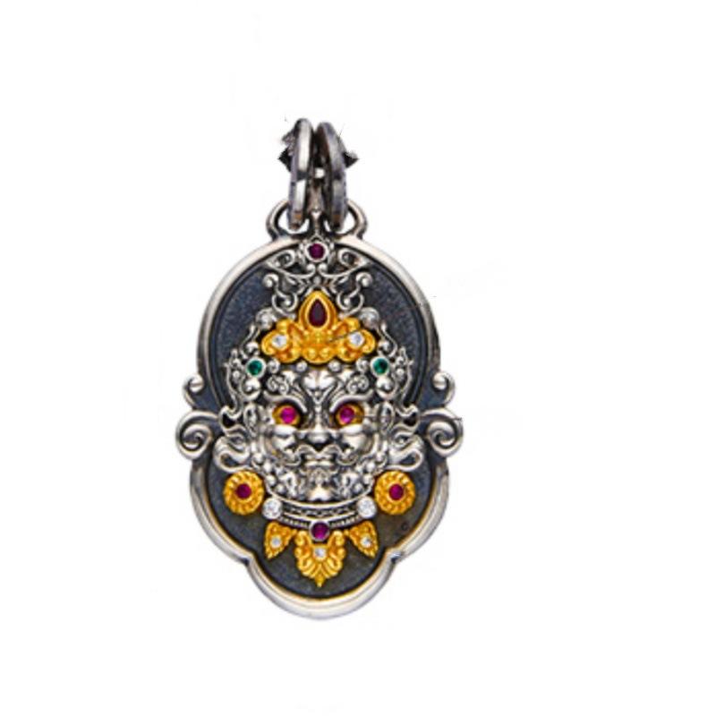 Love and Fashion2025New Yellow Wealth God Pendant Necklace for Men and Women, Fortune-Attracting and Wealth-Protecting Pendant, Fashionable and