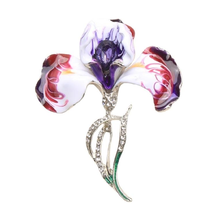

Elegant Flower Brooch Corsage Pin For Clothing Decoration Alloy Craftsmanship Safety Lapel Pin For Gift Event 1