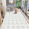 Waterproof and UV-resistant balcony floor mat, full-coverage bay window mat, scrub-friendly entrance carpet, wash-free PVC mat.