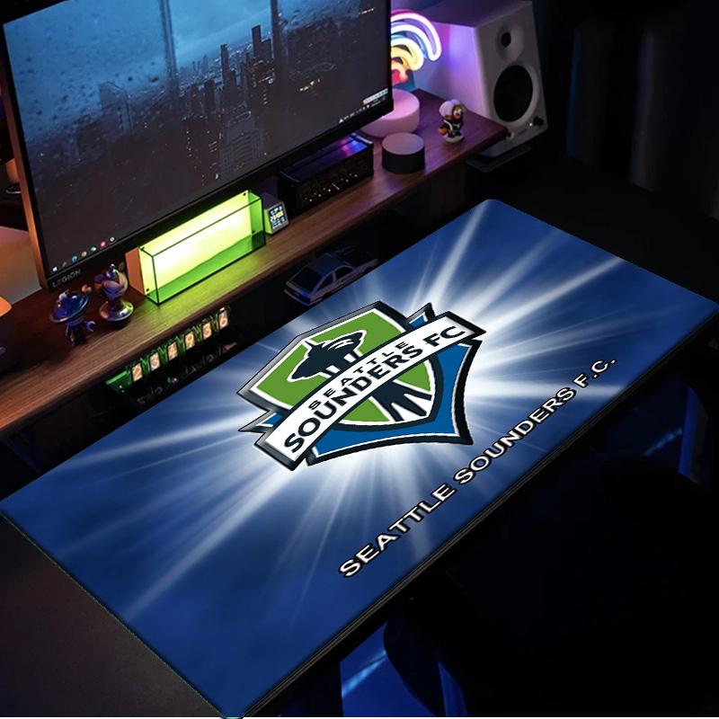 Seattle Sounders Fc Crest mouse pad, rubber base, esports desk mat, mouse pad for gamers and office use, gaming desk , easy to clean mat