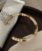 European Retro INS Style Titanium Steel Drip Glaze Bracelet - Women's Fashionable Personalized Jewelry