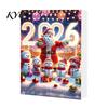 Weihnachts-Adventskalender 2026, Schneemann 24-Tage-Countdown-Box mit Acryl-Aufhänger für Mädchen Jungen Anhänger, Festlicher Baumschmuck, Feiertagsgeschenk Kinder