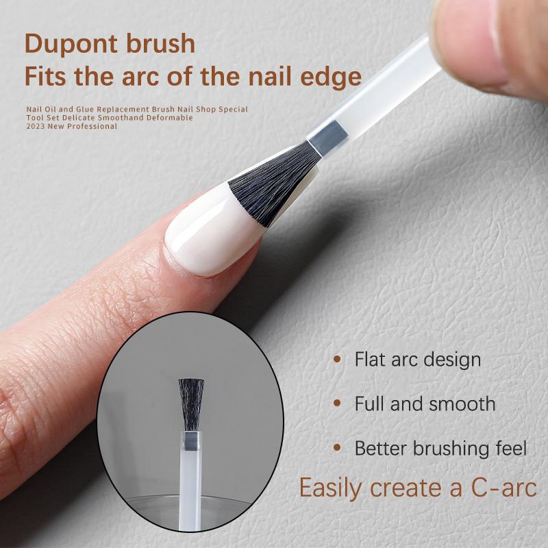 10Pcs Nail Polish Replacement Brushes Dipping Liquid Applicator Brushes Manicure Tools Gel Brushe Diy Beauty Nail Painting Tool