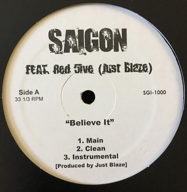 

12inch Record SAIGON - Believe It SGI1000 Not On Label 2008 US Rap & Hip-Hop/R&B Used