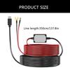 USB C Hardwire Kit for Dashcams 12V 24V to 5V Power Adapter with Low Voltages Protections for Car and Trucks 350cm