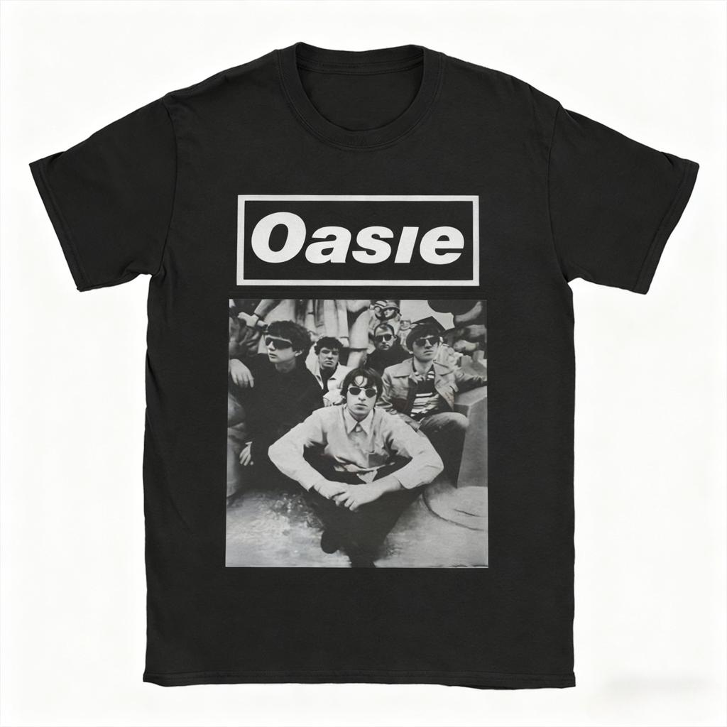 Summer New Band Rock Music Retro Casual Pure Cotton Men's and Women's Casual Short-sleeved T-shirt Autumn and Winter Innerwear