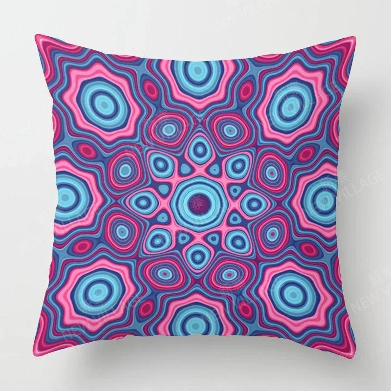 Fall Home Decor Autumn Living Room Throw Pillow Cover Sofa Boho Cushion Cover Mandala