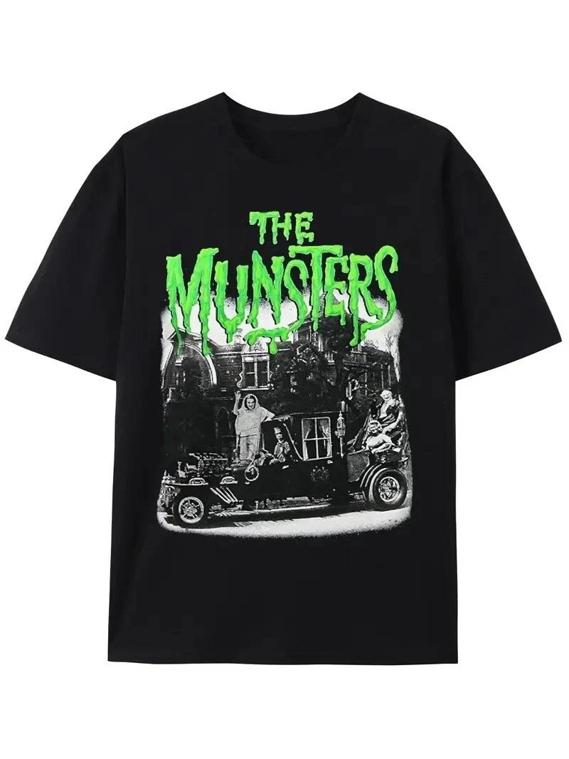 Meet the Munsters Vintage B-Movie Monster Halloween Unisex T Shirt S-5XL Q6123 2XL