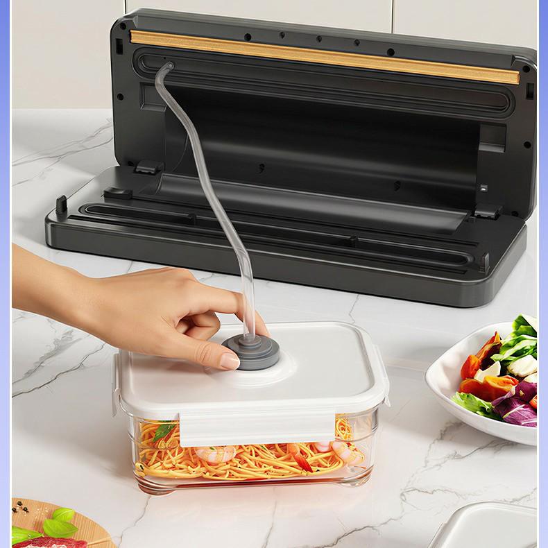 Compact Dual-Use Automatic Touch Screen Vacuum Sealer for Food Preservation