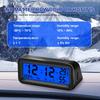 Solar/USB Powered Car Dashboard Thermometer LED Display Electronic Automotive Clock with Backlight Car Accessories
