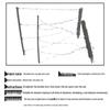 Iron Colt Simulated Two-Row Barbed Wire Training Fence