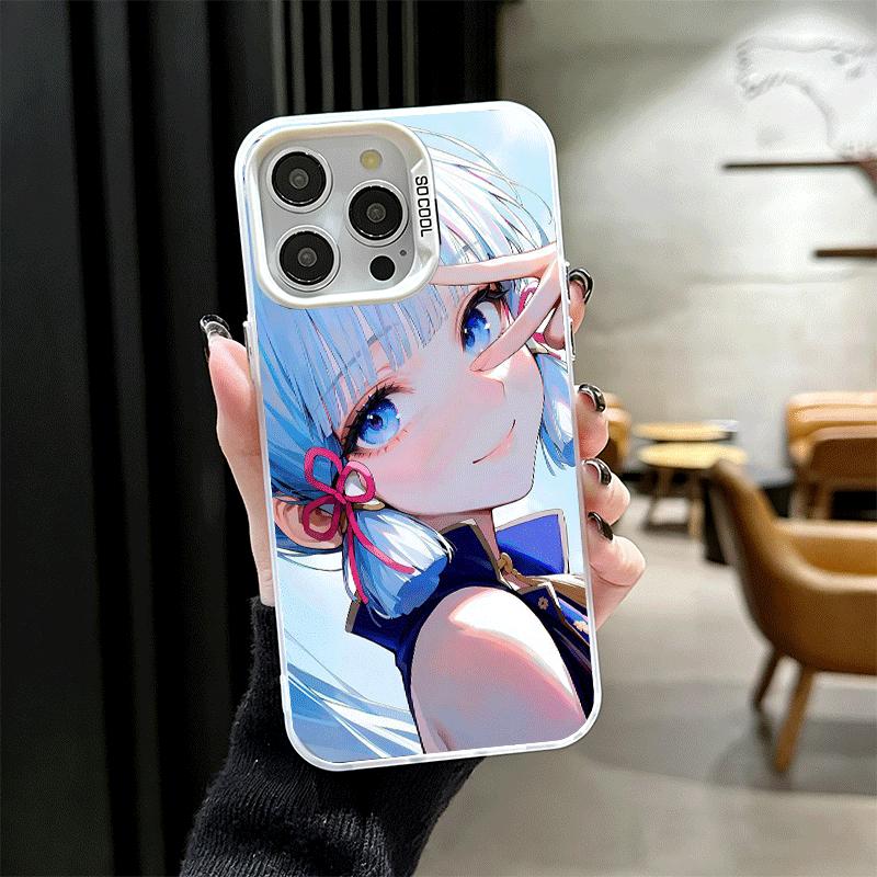 Genshin Impact Kamisato Ayaka Soft Phone Case for iPhone 15 16 17 Pro Max 17Air 16E 14 Plus 13 12 Mini Shockproof Cover Back She