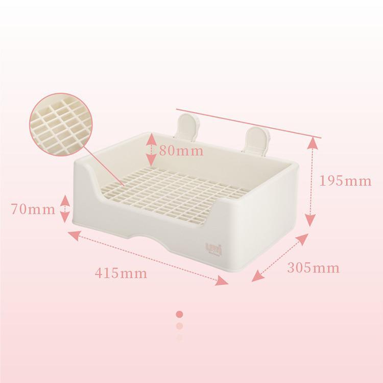 UMI Anti-Tip Rabbit & Guinea Pig Litter Box – Medium to Large, Anti-Spray Design