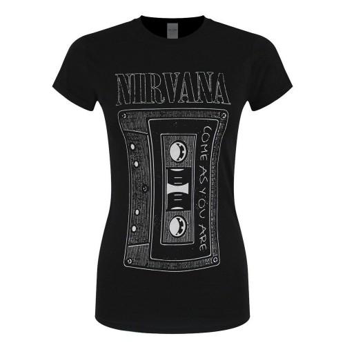 Nirvana Damska/damska koszulka z bawełny „Come As You Are” z taśmą