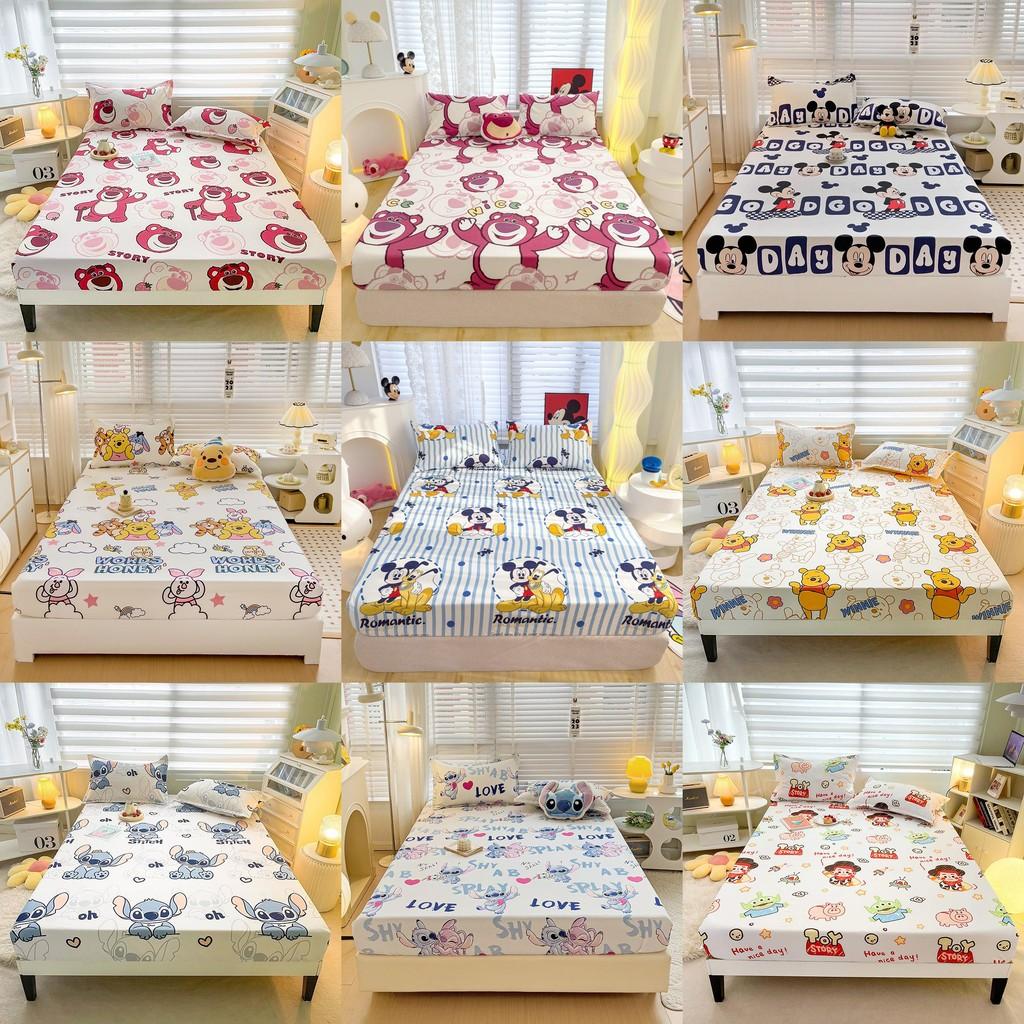 Toy Mouse Stitch Story Pattern Printing Bedspread Set Protective Cover