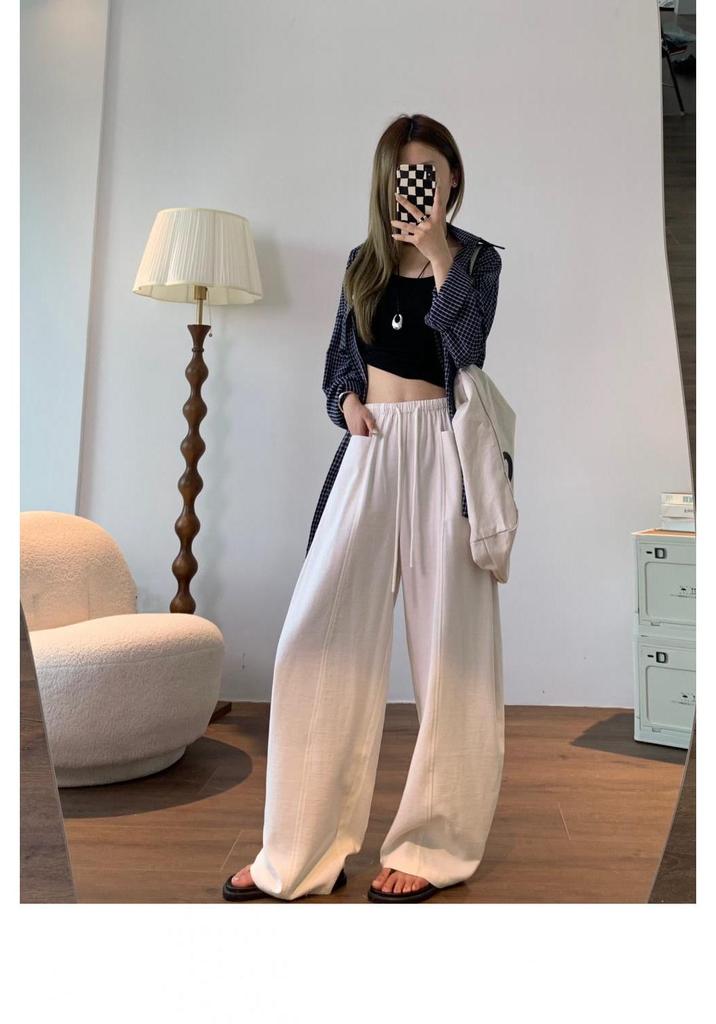 2026 Spring/Summer Maternity Wide-Leg Linen Pants – Lightweight, Comfortable Fit for Pregnancy
