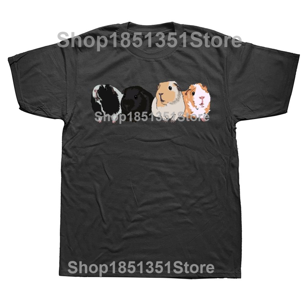 Funny Guinea Pig Graphic Tshirts Men Womens Fashion Casual Tshirt 100 Cotton Loose Oversized T Shirt
