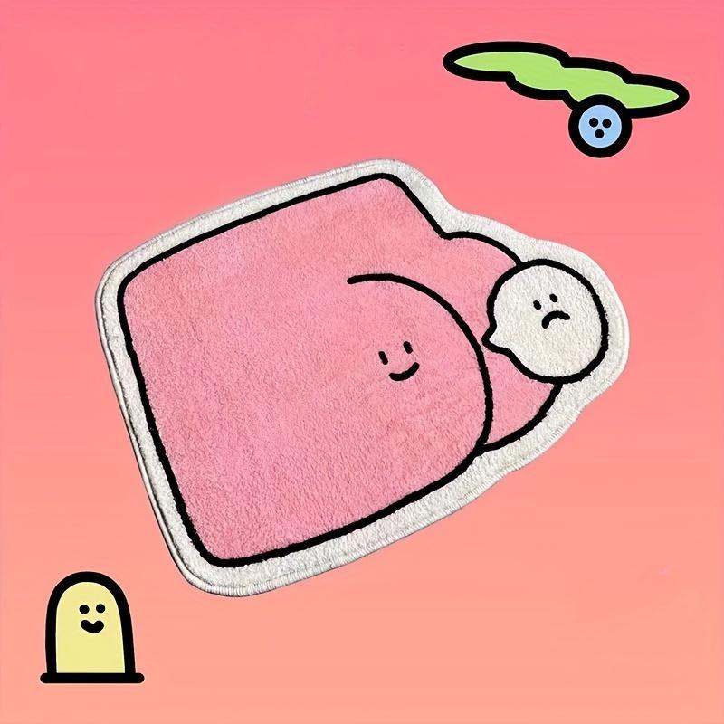 VIKAMA Creative Irregular-Shaped Rug Machine Washable, Non-Slip Living Room Mat Soft Bedroom Children's Floor Carpet Home Decor