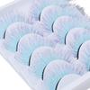 5pcs Colorful Eyelashes Dramatic Gradient Color False Eyelashes   3D  Ing Fake Eyelashes