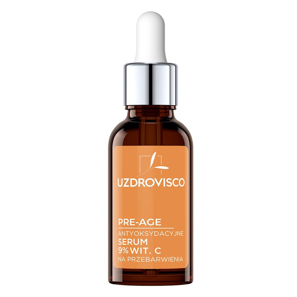 Uzdrovisco Pre-Age 9% Vitamin C Antioxidant Serum for Dark Spots, 30 Ml