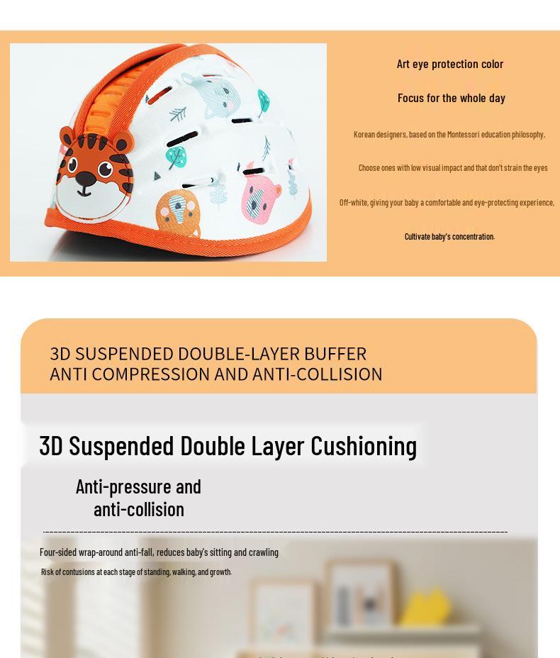 Infant Anti-fall Protection Helmet: Safety Hat for Crawling and Walking Babies